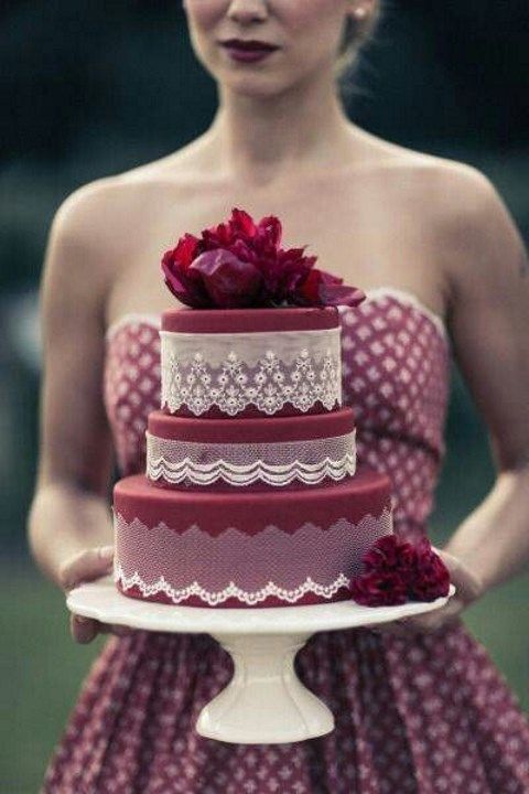 Marsala svatební dort