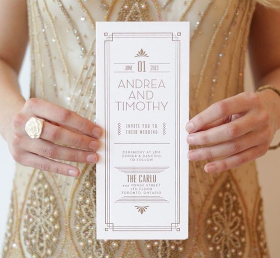 Svatba ve velkém stylu aneb jak na téma “Velký Gatsby”