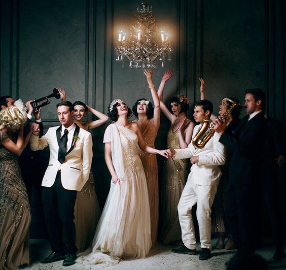 Svatba ve velkém stylu aneb jak na téma “Velký Gatsby”